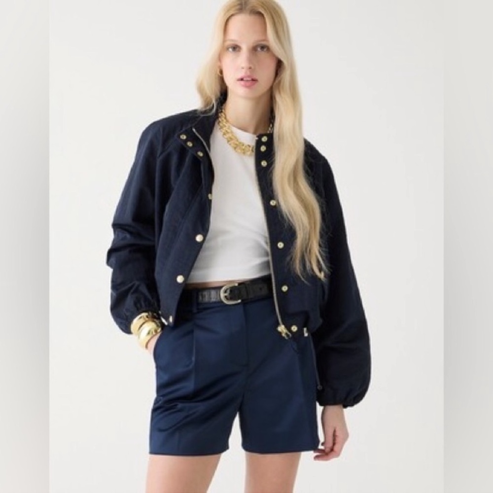 J. Crew Women’s Pleated Suit Short in Tailored Satin